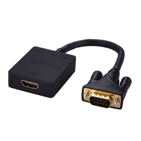 astrum DA510 VGA Male to HDMI Female + Audio Adapter